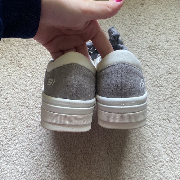 NWT Grey Sketches Street Los Angeles Lace Up Oxford Platform Sneakers Size 6 - Picture 5 of 10